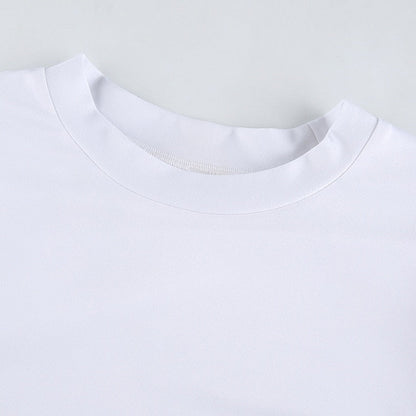 Tie Dye Print Tops Tee Bandage Long Sleeve Sexy Streetwear Summer Clothes Drawstring Slim T Shirt The Clothing Company Sydney