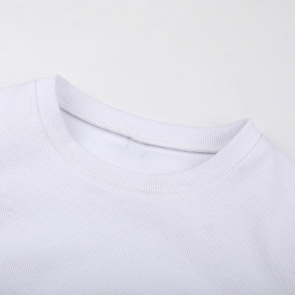 Tie Dye Print Tops Tee Bandage Long Sleeve Sexy Streetwear Summer Clothes Drawstring Slim T Shirt The Clothing Company Sydney