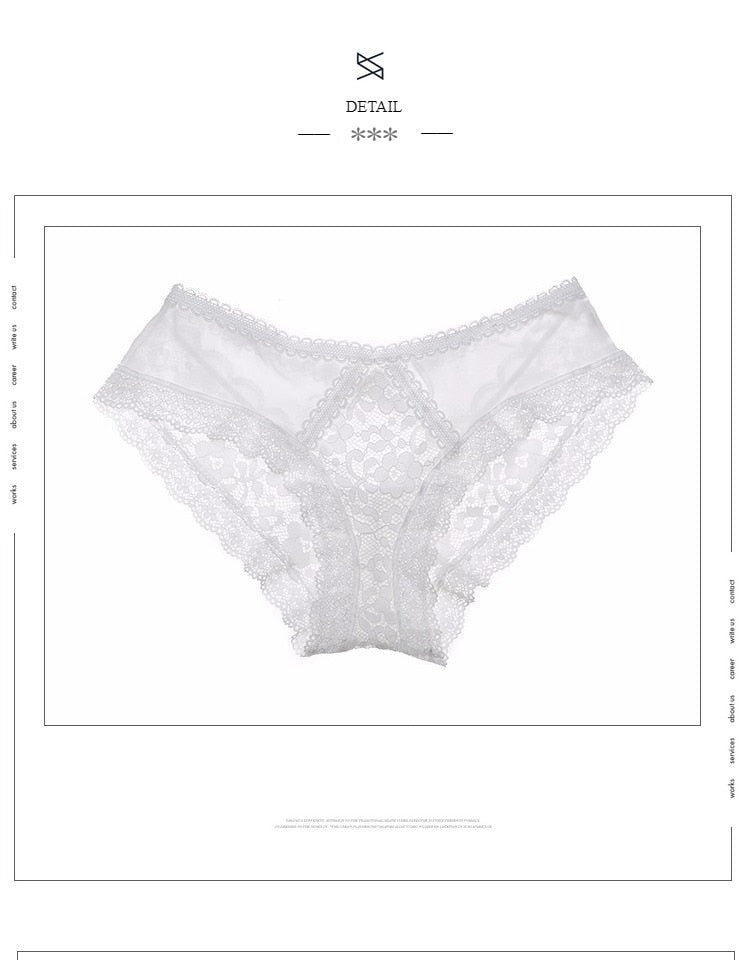 Floral Embroidered Lace Underwear Sexy Hollow Out G String Thong Crotch Cotton Briefs Cute Panties The Clothing Company Sydney