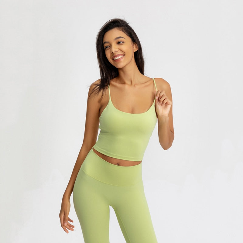 Buttery Soft Seamless Fitness & Wear Sports Thin Strap Push up