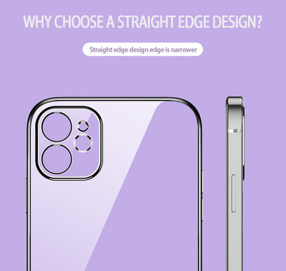 Classic Square Plate Frame Protection Soft Phone Case For iPhone 12 11 Pro XS Max X XR 6 6S 7 8 Plus SE Ultra Thin Clear Cover The Clothing Company Sydney