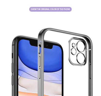 Classic Square Plate Frame Protection Soft Phone Case For iPhone 12 11 Pro XS Max X XR 6 6S 7 8 Plus SE Ultra Thin Clear Cover The Clothing Company Sydney