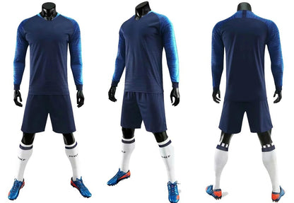 Adult Kids Soccer Long Sleeve Jersey Set Football Training Custom Uniforms Football Sports Set The Clothing Company Sydney