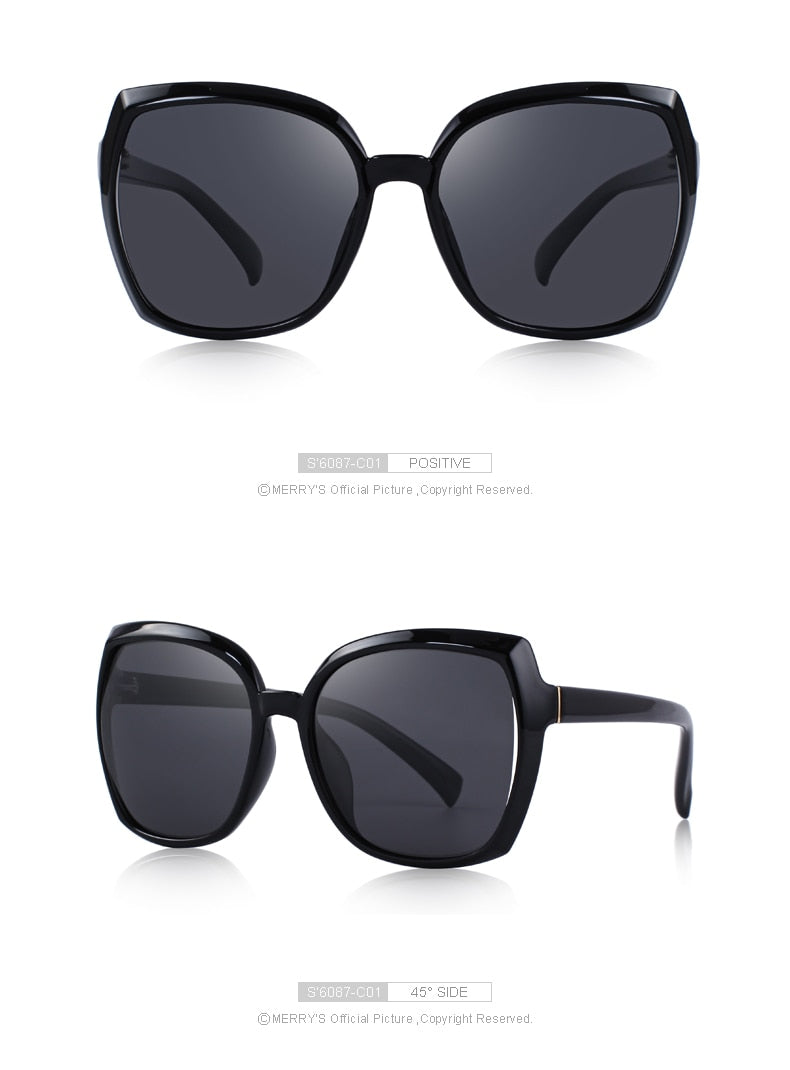 Designer Ladies Fashion Cat Eye Sunglasses Polarized Driving 100% UV Protection The Clothing Company Sydney