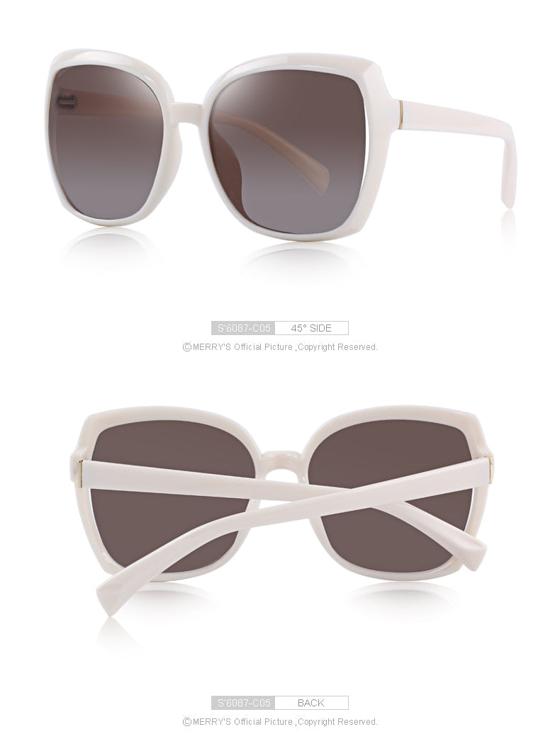 Designer Ladies Fashion Cat Eye Sunglasses Polarized Driving 100% UV Protection The Clothing Company Sydney