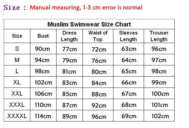 3 Piece Full Body Swimwear Long Sleeve Sportswear Conservative Swimsuit The Clothing Company Sydney