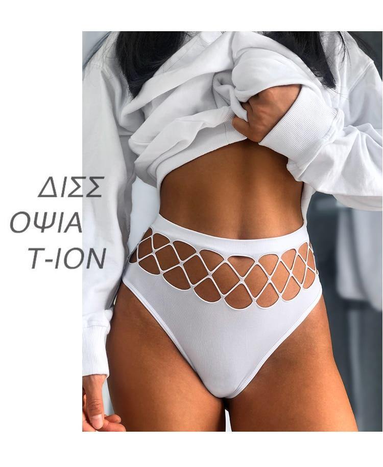 Hollow Out Lingerie Europe Seamless Panties Elastic Underwear Temptation Middle-waist G String Underpants The Clothing Company Sydney