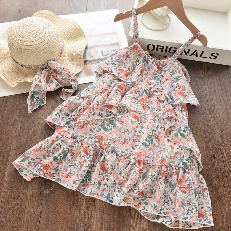 New Summer Kids Girls Floral Sweet Party Suits Butterfly Costume Children's Dress The Clothing Company Sydney