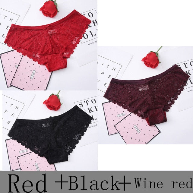 3 Pack Lace Sexy High Waist Thong Panties The Clothing Company Sydney