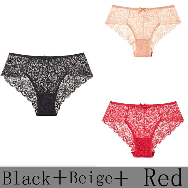 3 Pack Sexy Lace Low Rise Brief Thongs Plus Size Panties The Clothing Company Sydney