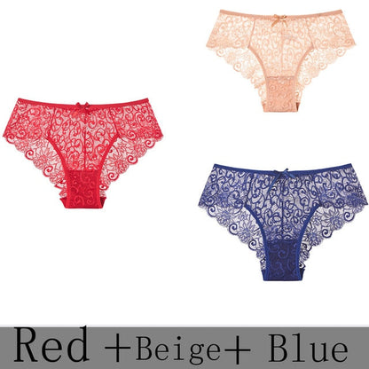 3 Pack Sexy Lace Low Rise Brief Thongs Plus Size Panties The Clothing Company Sydney