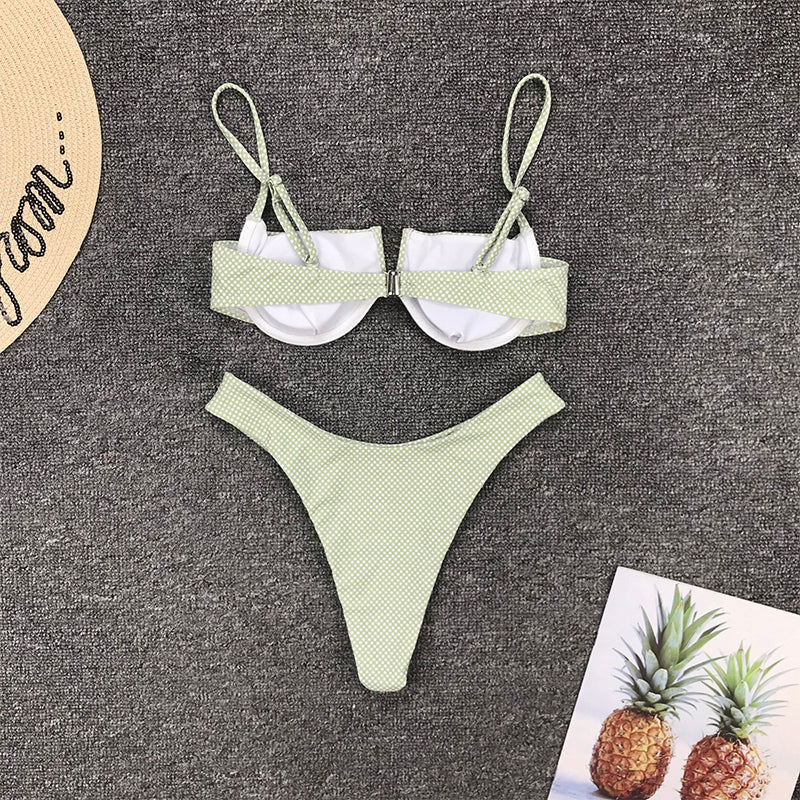 2 PieceV Neck Bikini Swimwear Swimsuit Push Up Bikini Set Brazilian Bathing Suit Beachwear Swimming Suit The Clothing Company Sydney