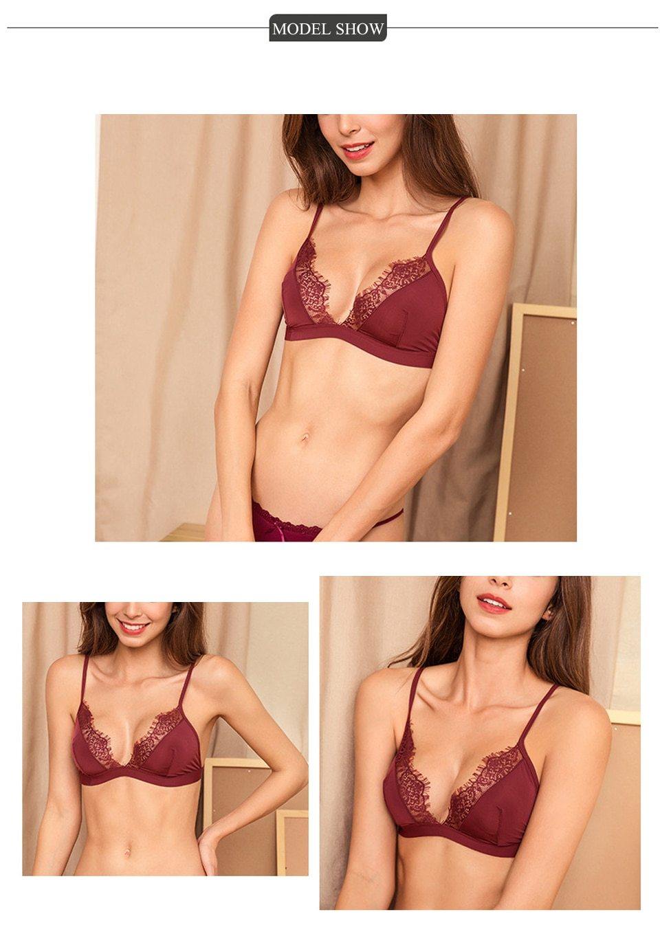 Floral Lace Adjusted Straps Female Lingerie Comfortable breathable Soft Bralette Thin Seamless underwear Bra The Clothing Company Sydney