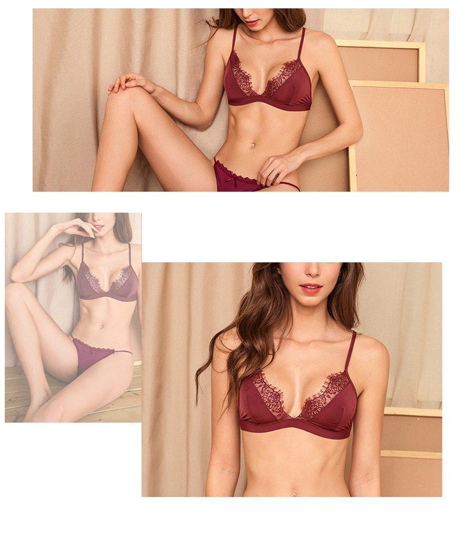 Floral Lace Adjusted Straps Female Lingerie Comfortable breathable Soft Bralette Thin Seamless underwear Bra The Clothing Company Sydney