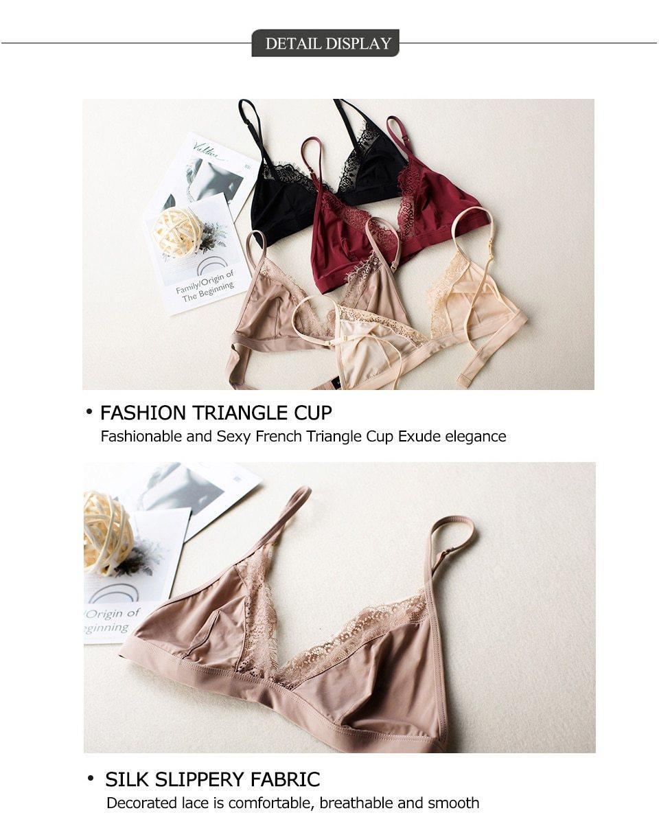 Floral Lace Adjusted Straps Female Lingerie Comfortable breathable Soft Bralette Thin Seamless underwear Bra The Clothing Company Sydney