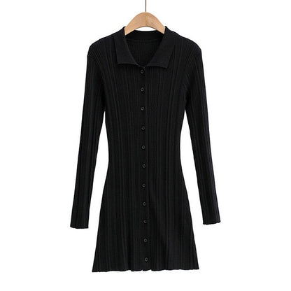 Slim Purple Blue Green Black Vintage Long Sleeve Fashion Hollow Out Women Mini Dress The Clothing Company Sydney