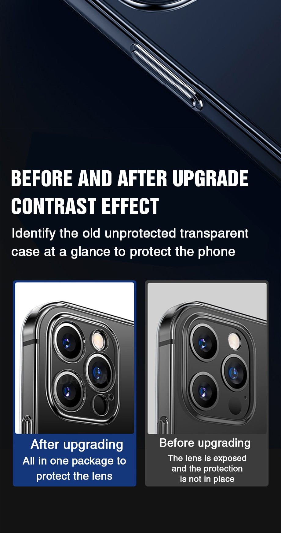 Camera Lens Protection Clear Phone Case For iPhone 12 Pro Max Silicone Soft Cover For iPhone 12 Mini Shockproof Back Cover The Clothing Company Sydney