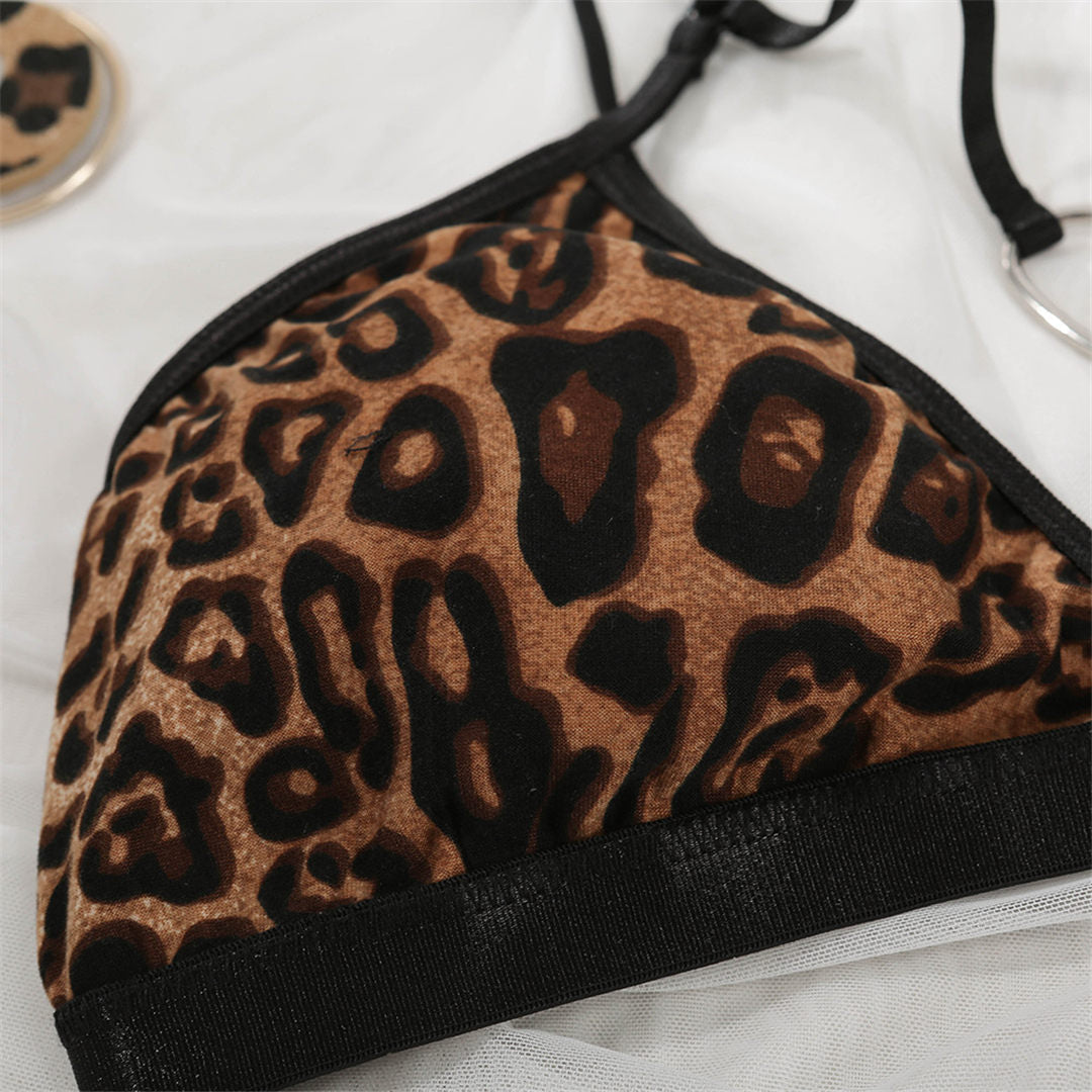 2 Piece Women's Thong Sexy Underwear Set Bra Brassiere Panties Bra Sets Sexy Snake Skin Leopard Lingerie Set The Clothing Company Sydney