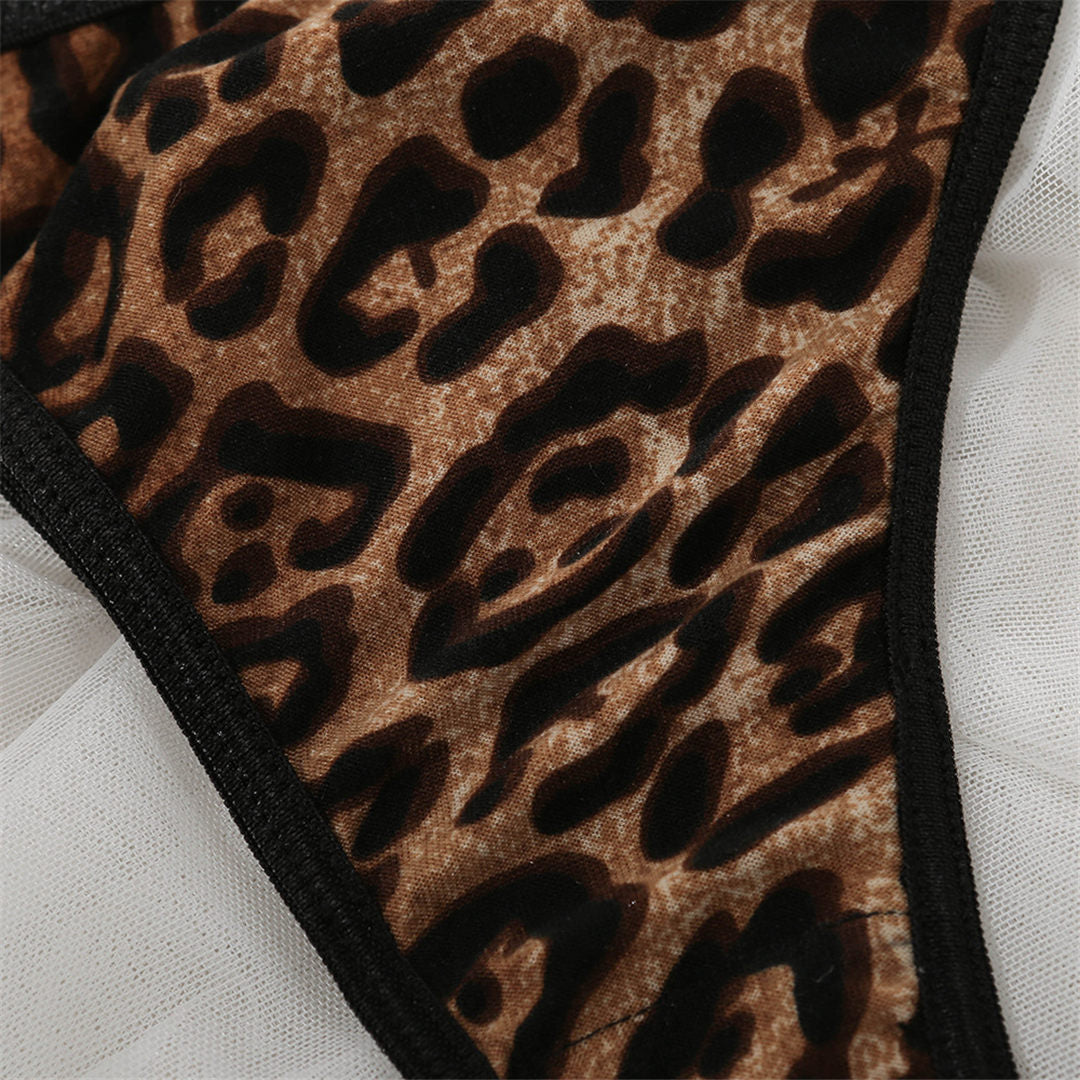 2 Piece Women's Thong Sexy Underwear Set Bra Brassiere Panties Bra Sets Sexy Snake Skin Leopard Lingerie Set The Clothing Company Sydney