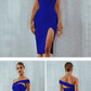 White Blue Bodycon Bandage Summer Elegant Black One Shoulder Strapless Celebrity Runway Party Dress The Clothing Company Sydney