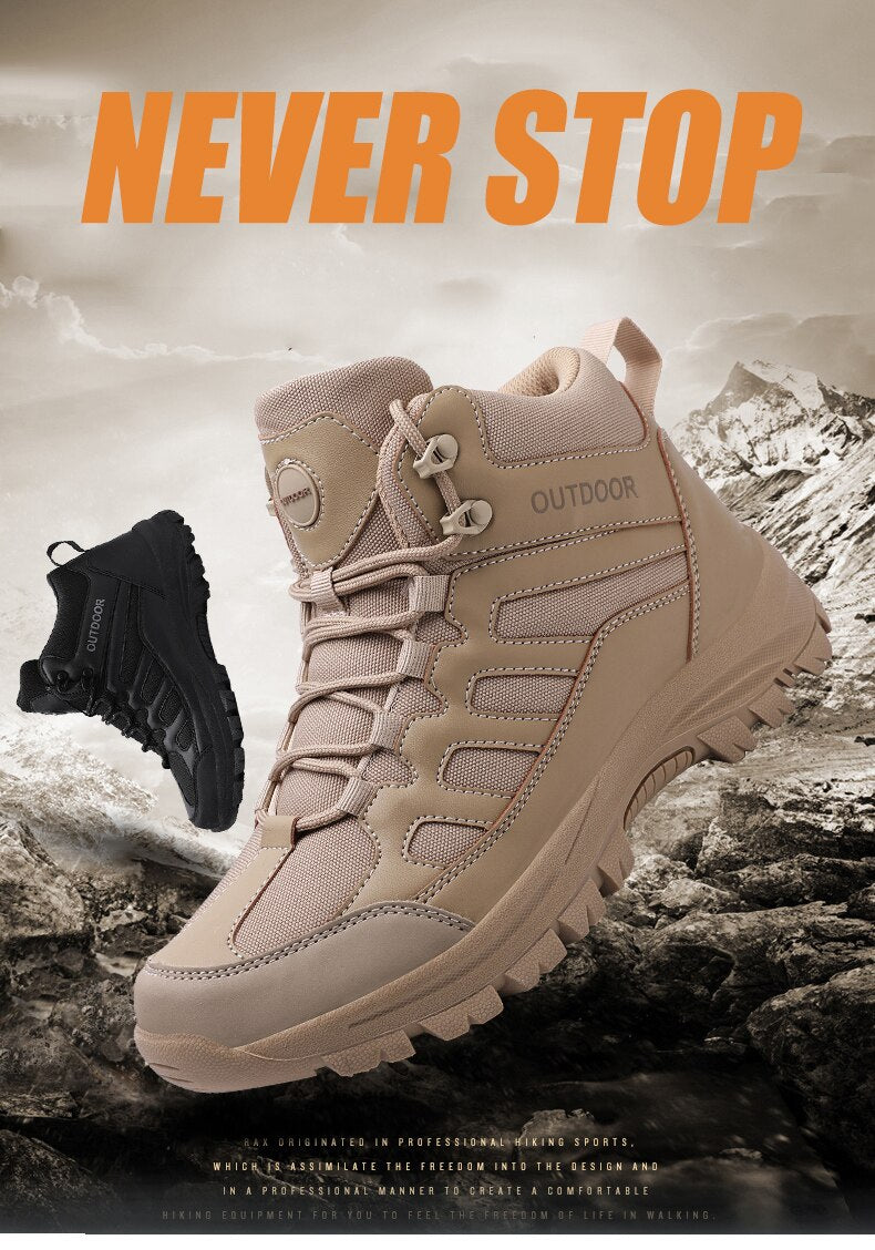 Mens Ladies Outdoor Hi-top Trekking Shoes Breathable Non-slip Sports Climb Rock Sneakers Hiking Boots The Clothing Company Sydney