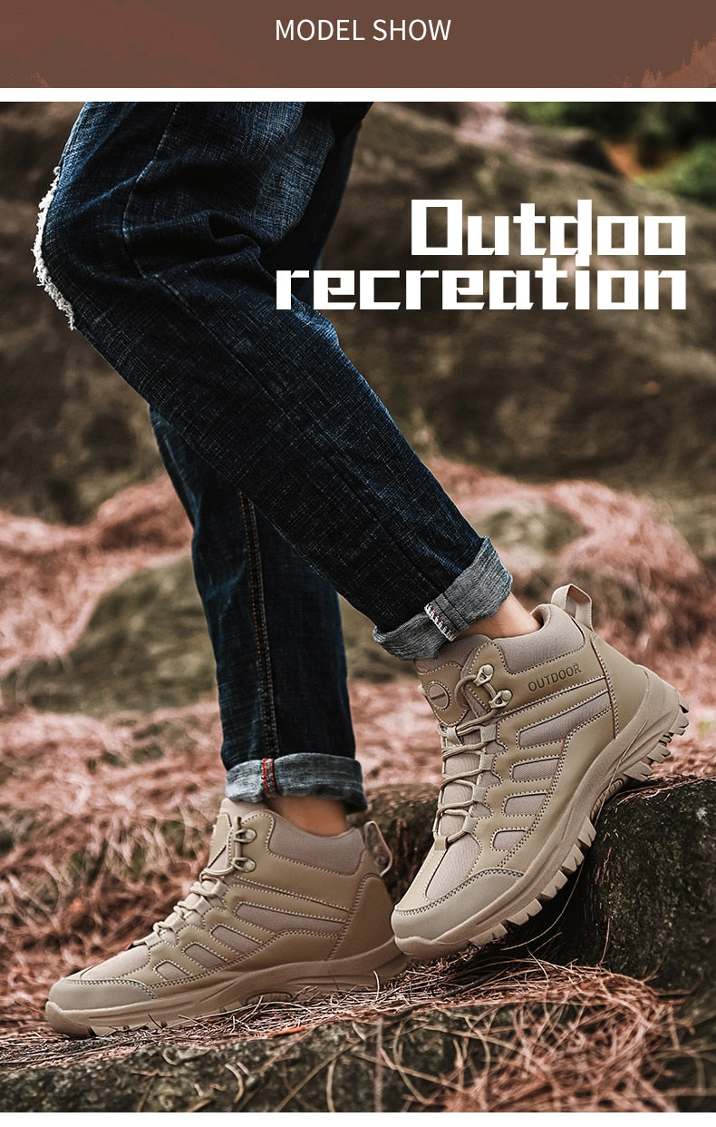 Mens Ladies Outdoor Hi-top Trekking Shoes Breathable Non-slip Sports Climb Rock Sneakers Hiking Boots The Clothing Company Sydney