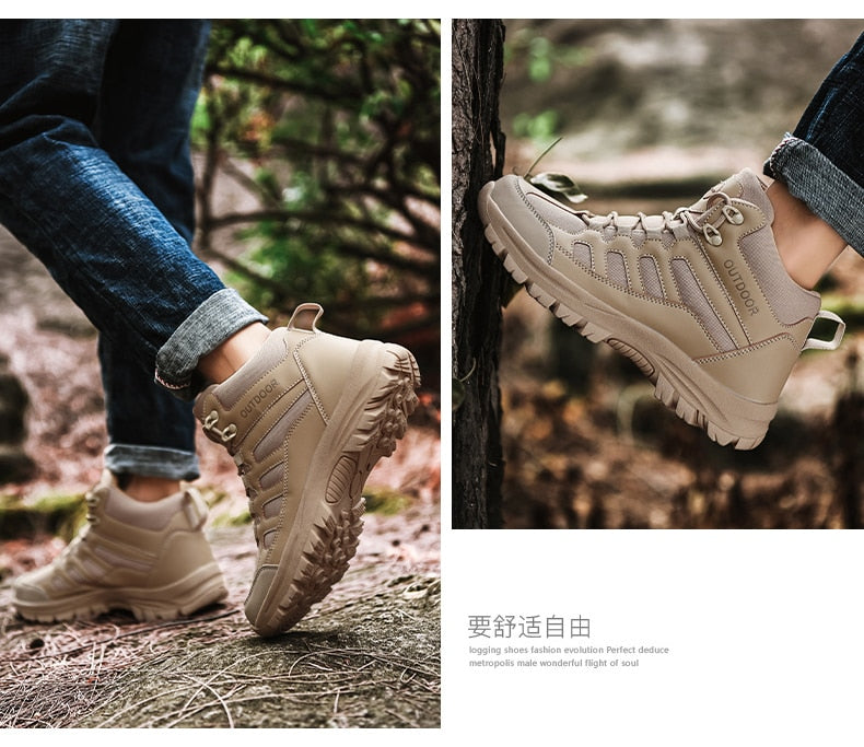 Mens Ladies Outdoor Hi-top Trekking Shoes Breathable Non-slip Sports Climb Rock Sneakers Hiking Boots The Clothing Company Sydney