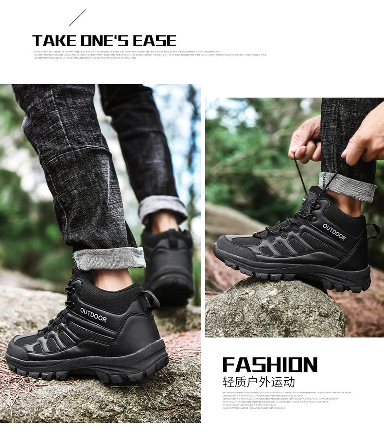 Mens Ladies Outdoor Hi-top Trekking Shoes Breathable Non-slip Sports Climb Rock Sneakers Hiking Boots The Clothing Company Sydney