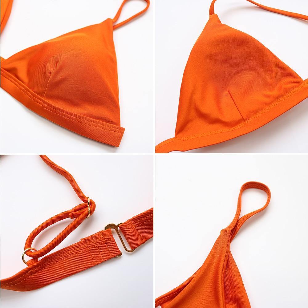 Brazilian Thong Push Up Swimsuit Bandage Swimwear Summer Bathing Suit Micro Swimsuit bikini set The Clothing Company Sydney