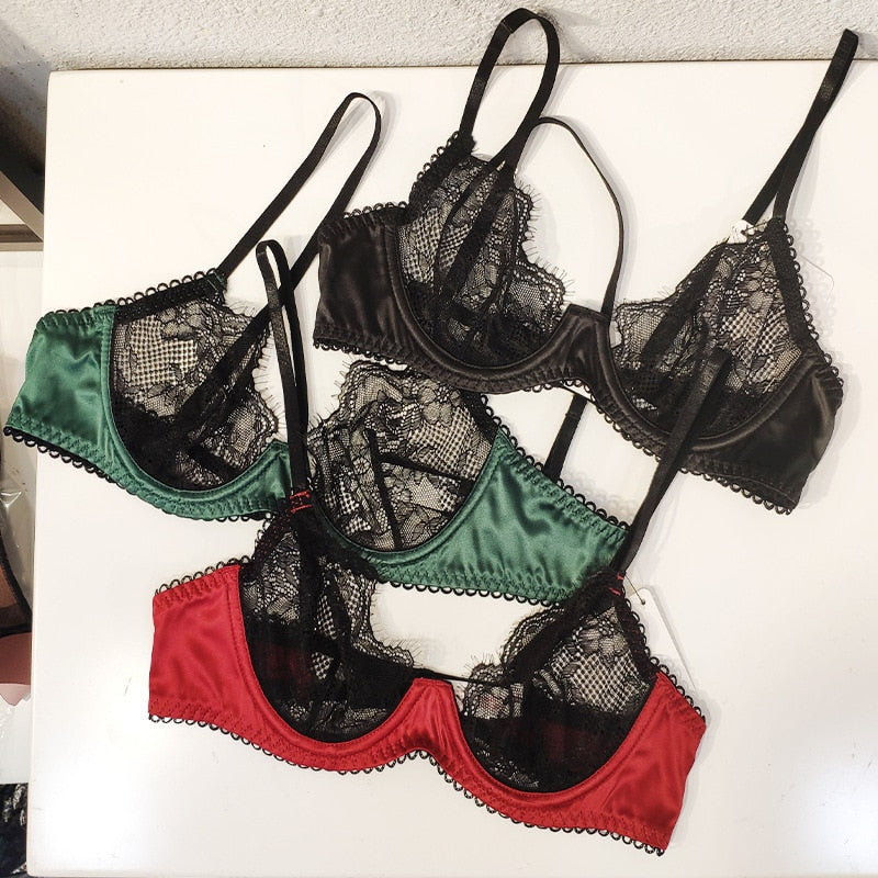 3 Piece Underwear Sexy Bra Panties Garter Sets Push Up Lace Lingerie Satin Fabric Bra Set The Clothing Company Sydney