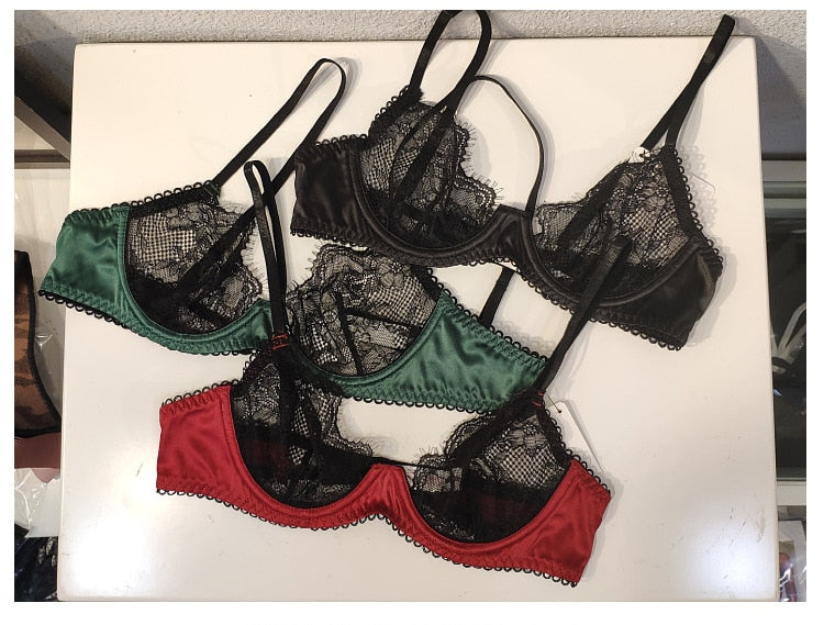 3 Piece Underwear Sexy Bra Panties Garter Sets Push Up Lace Lingerie Satin Fabric Bra Set The Clothing Company Sydney