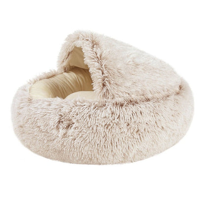 Super Soft Cat Dog Bed Kennel Winter Warm Round Dog Puppy Sleeping Cushion Long Plush Pet House The Clothing Company Sydney