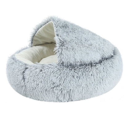 Super Soft Cat Dog Bed Kennel Winter Warm Round Dog Puppy Sleeping Cushion Long Plush Pet House The Clothing Company Sydney