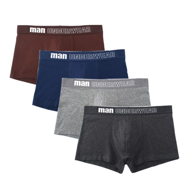 4 Pack Mens Underwear Boxer Cotton Man Short Breathable Solid Flexible Shorts Boxers Male Underpants Trunks The Clothing Company Sydney