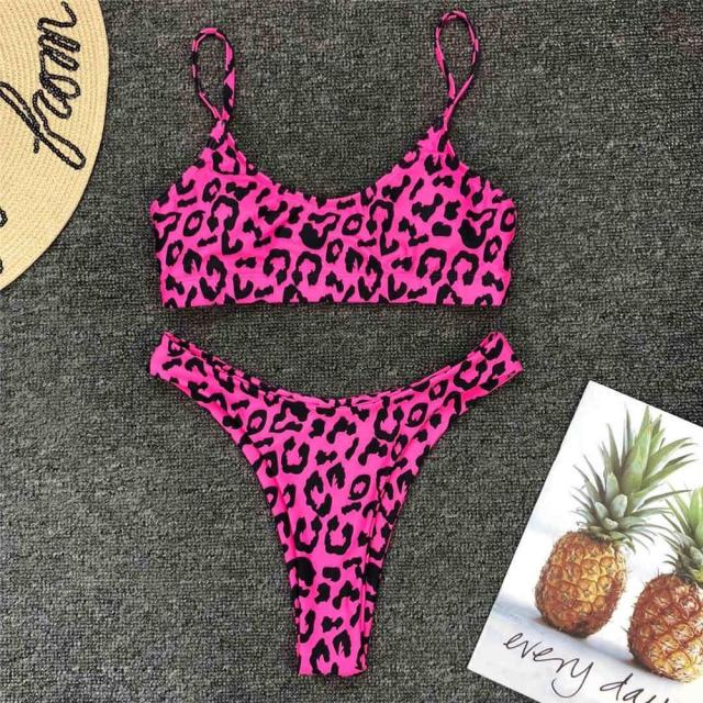 Leopard Print Bikini Swimwear Swimsuit Two piece Bikini set Brazilian Bather Bathing Suit The Clothing Company Sydney