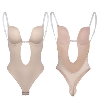 Full Bodyshaper Bra Deep V Convertible Thong Shapewear Backless Invisible Push Up Underwear Bodysuit The Clothing Company Sydney