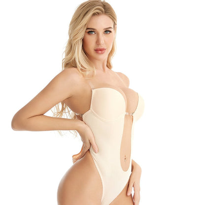 Full Bodyshaper Bra Deep V Convertible Thong Shapewear Backless Invisible Push Up Underwear Bodysuit The Clothing Company Sydney