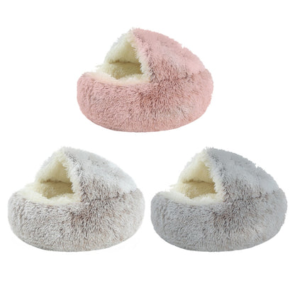 Super Soft Cat Dog Bed Kennel Winter Warm Round Dog Puppy Sleeping Cushion Long Plush Pet House The Clothing Company Sydney