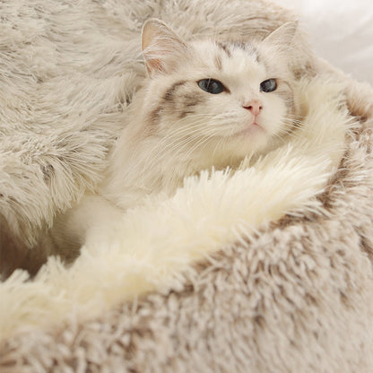 Super Soft Cat Dog Bed Kennel Winter Warm Round Dog Puppy Sleeping Cushion Long Plush Pet House The Clothing Company Sydney