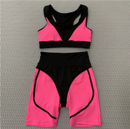 Sports Fitness Suit High Waist Tight Sexy Two Piece Active Wear Quick Drying Yoga Suit Bra Pants Workout set The Clothing Company Sydney