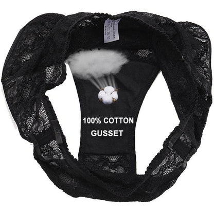 1 and 2PC Lace Underwear Cotton Crotch Briefs Underpants Floral Mesh Lingerie Panties The Clothing Company Sydney