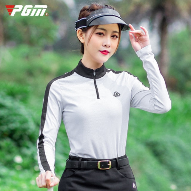 Long Sleeves Golf Shirt Ladies Spring Summer Sportswear Breathable Sports T-shirt Bottoming Tops The Clothing Company Sydney