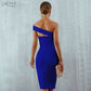 White Blue Bodycon Bandage Summer Elegant Black One Shoulder Strapless Celebrity Runway Party Dress The Clothing Company Sydney