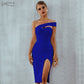 White Blue Bodycon Bandage Summer Elegant Black One Shoulder Strapless Celebrity Runway Party Dress The Clothing Company Sydney