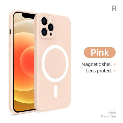 Original Liquid Silicone Wireless Magnetic Phone Case for iPhone 12 mini 12 Pro Max Back Soft Cover for iPhone 11 Pro Max The Clothing Company Sydney