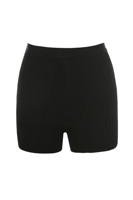 New Fashion Bandage Shorts Casual Black Orange Bone Color Shorts The Clothing Company Sydney