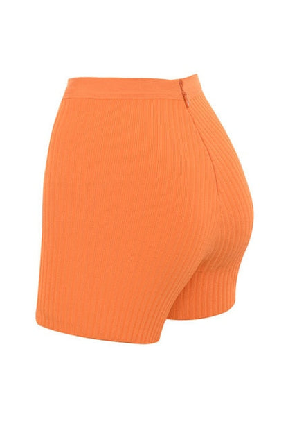 New Fashion Bandage Shorts Casual Black Orange Bone Color Shorts The Clothing Company Sydney