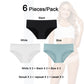 6 Pack Women's Cotton Mix Panties Low-Rise Comfortable Underwear Solid Color Breathable Briefs Seamless Intimates The Clothing Company Sydney