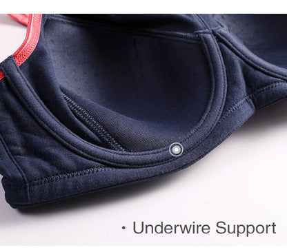 Sports Bra Women's Moisture-wicking High Impact Minimize Padded Full Support Racerback Underwire Sports Bra Top The Clothing Company Sydney