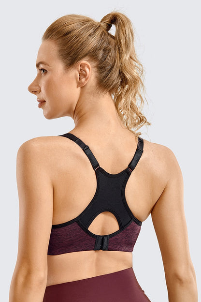 Sports Bra Women's Moisture-wicking High Impact Minimize Padded Full Support Racerback Underwire Sports Bra Top The Clothing Company Sydney